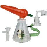 On Point Glass Carrot Top Dab Rig - 7in