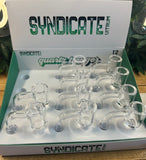 Syndicate quartz glass 14mm Bangers for concentrates