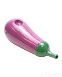 Eggplant Ceramic Pipe - 7.5in